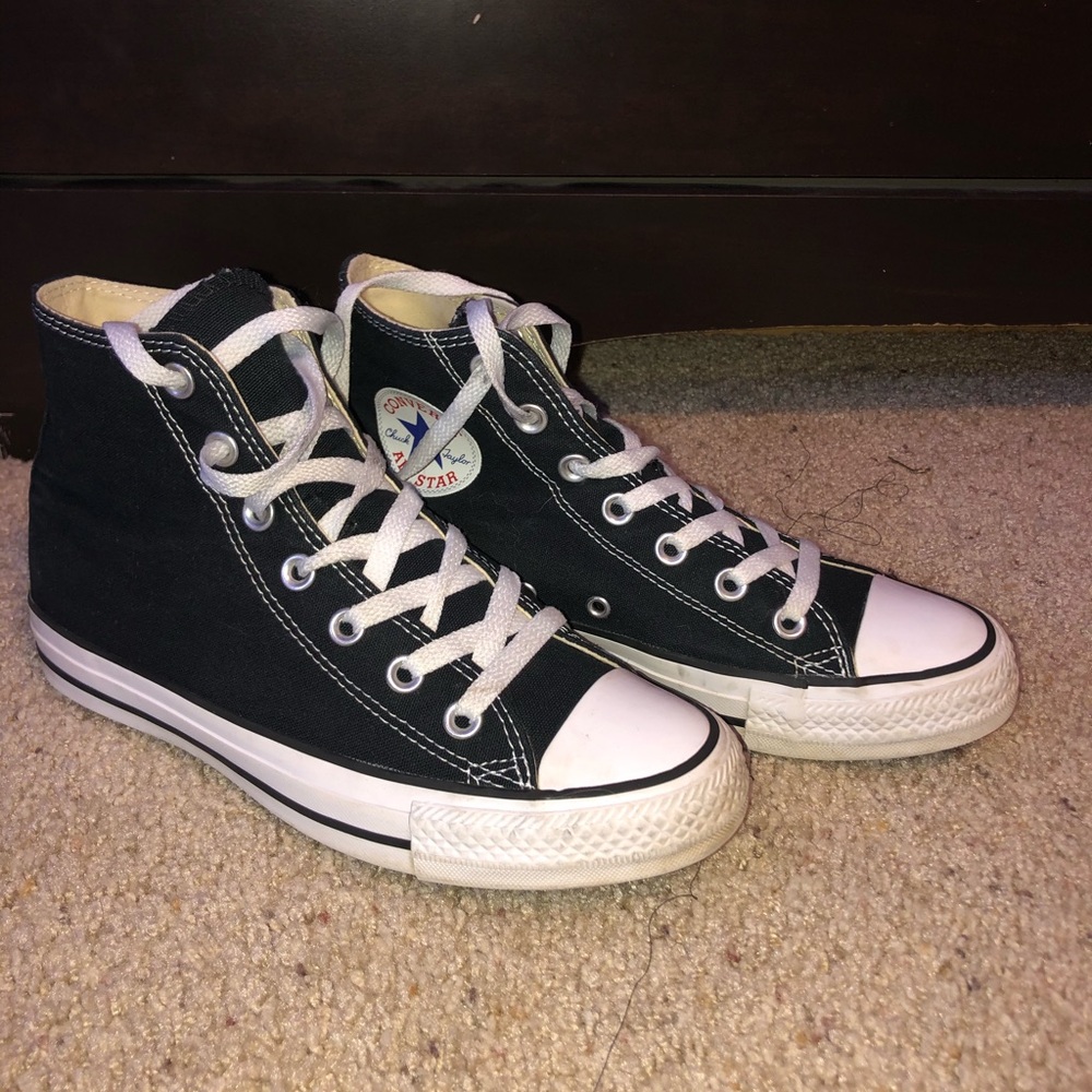 original black & white high top converse